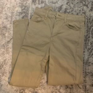 American Eagle Khaki Stretch Jeggings - 0 Short
